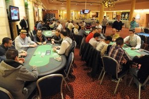 Vista general de la sala de juego anoche. ::
JOSELE-LANZA