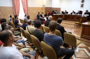 Imagen de la vista oral celebrada ayer en la Sala de lo Social del TSJA. ::
SALVADOR SALAS