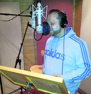 El artista en los estudios.