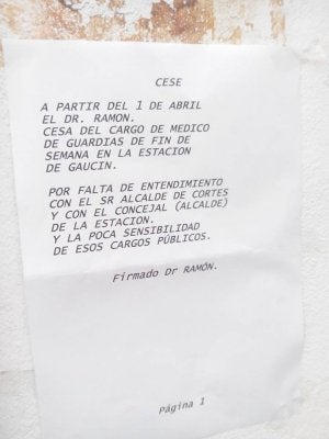 Cartel del médico. ::
V. M.