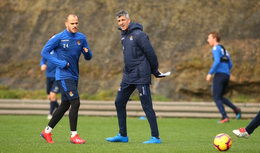 La Real Sociedad ha completado esta sábado la última sesión preparatoria antes de recibir al Huesca este domingo en Anoeta. 