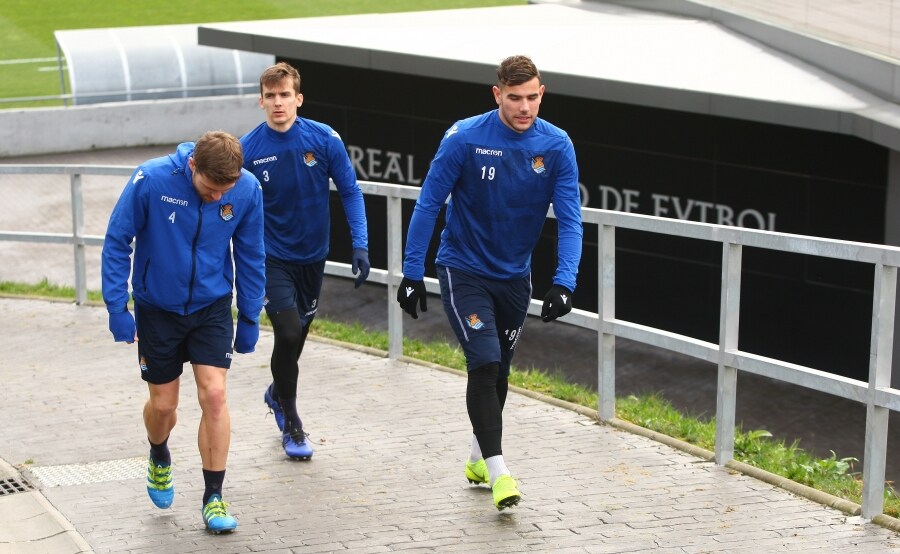 La Real Sociedad ha completado esta sábado la última sesión preparatoria antes de recibir al Huesca este domingo en Anoeta. 