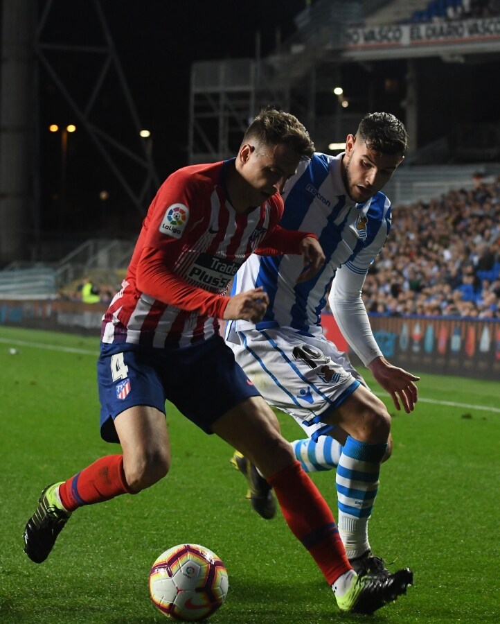 La Real no ha podido con el Atlético, segundo en la Liga. 