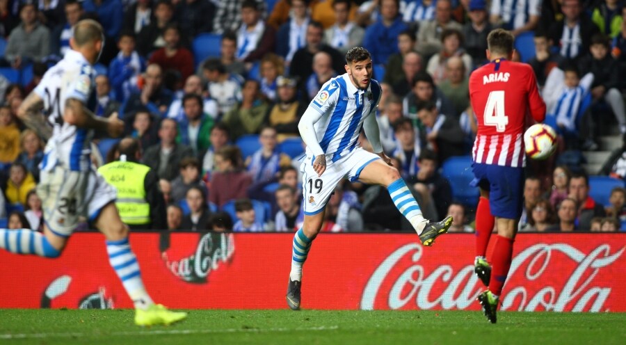 La Real no ha podido con el Atlético, segundo en la Liga. 