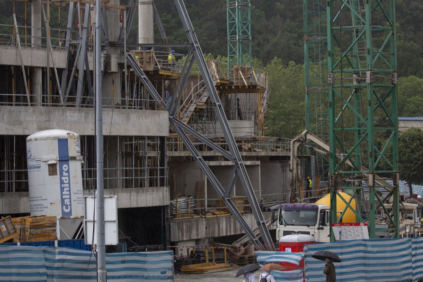 Fotos: Sin fútbol, las obras de Anoeta aceleran