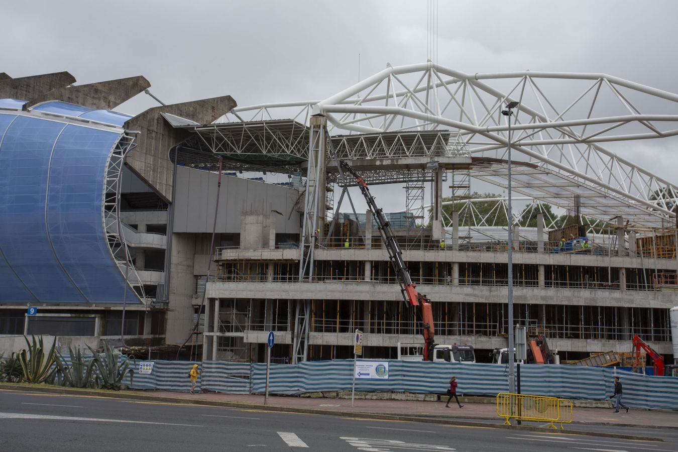 Fotos: Sin fútbol, las obras de Anoeta aceleran