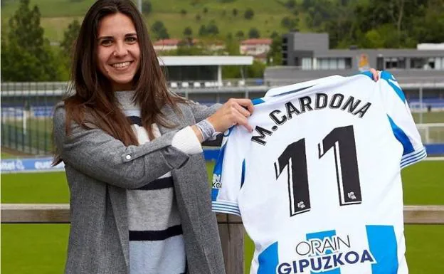 Marta Cardona, feliz por seguir una temporada más en la Real Sociedad. 