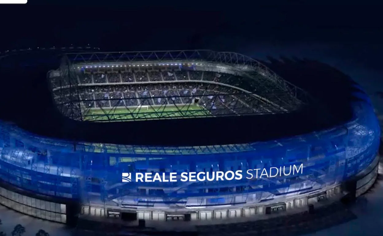 Fotomontaje del estadio difundido por la Real Sociedad. 