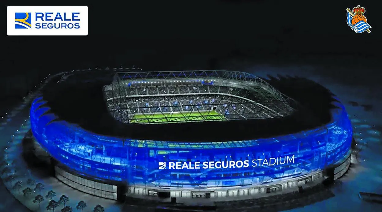 Fotomontaje de cómo quedará el futuro Reale Seguros Stadium. 