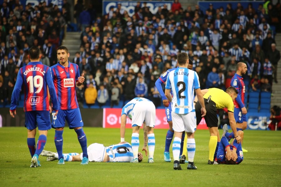 La Real Sociedad vence 4-1 al Eibar en el Reale Arena. 