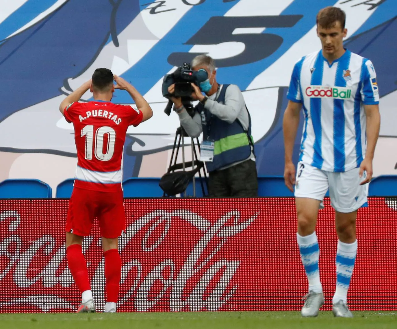 Las imágenes del encuentro disputado entre la Real Sociedad y el Granada en Anoeta