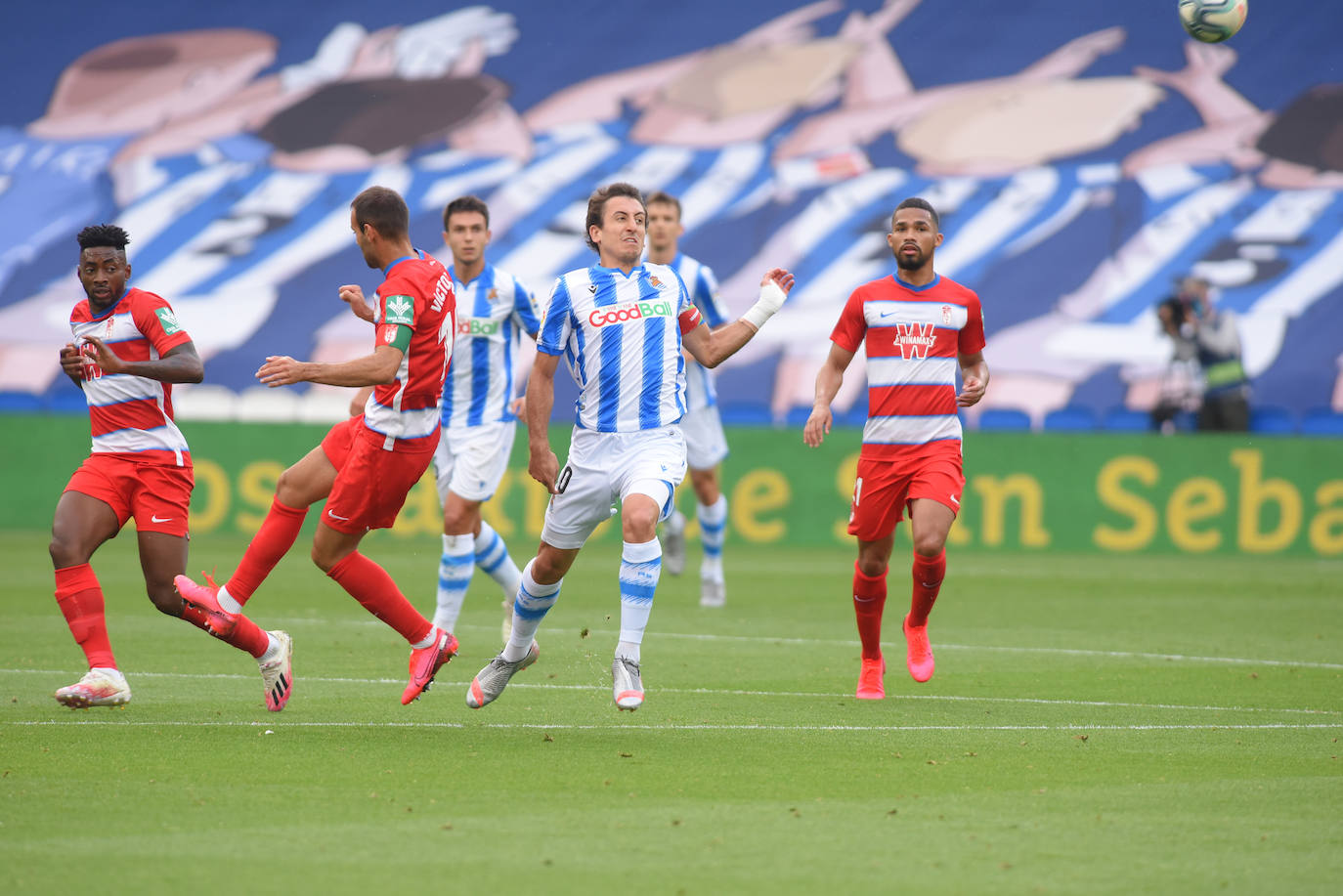 Las imágenes del encuentro disputado entre la Real Sociedad y el Granada en Anoeta