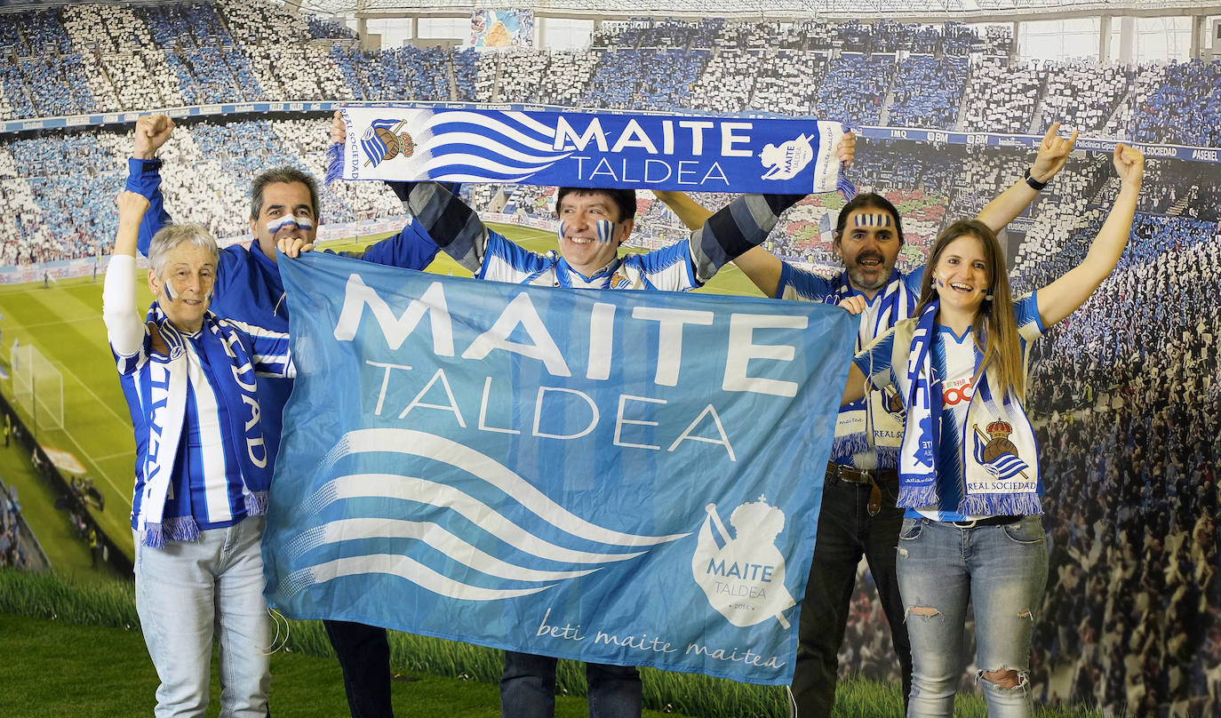 Maite Taldea, ánimos para la final. 