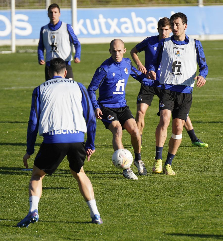 Fotos: Entrenamiento de la Real en Zubieta