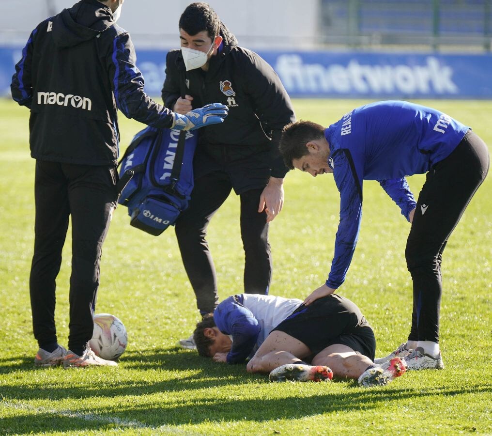 Fotos: Entrenamiento de la Real en Zubieta