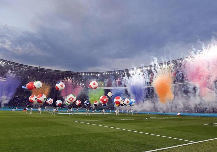 El Olímpico de Roma, engalanado en un partido de la EURO 2020.