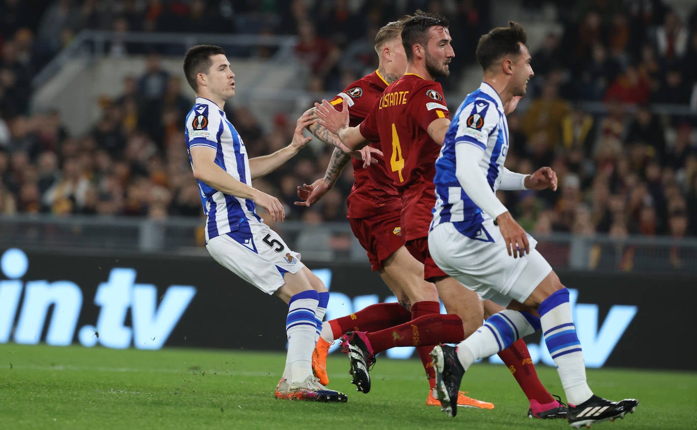 Las mejores imágenes del Roma-Real Sociedad