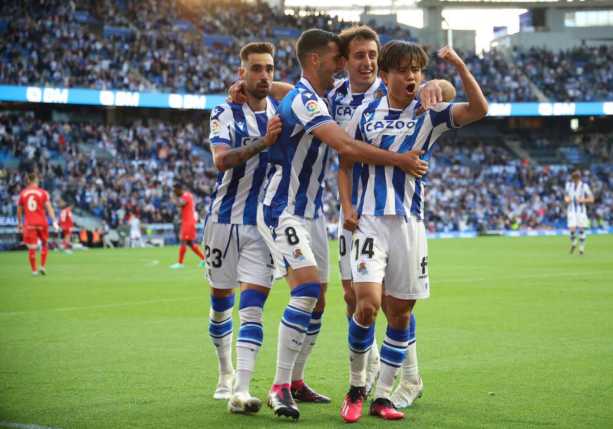 El 1x1 de los jugadores de la Real Sociedad ante el Getafe