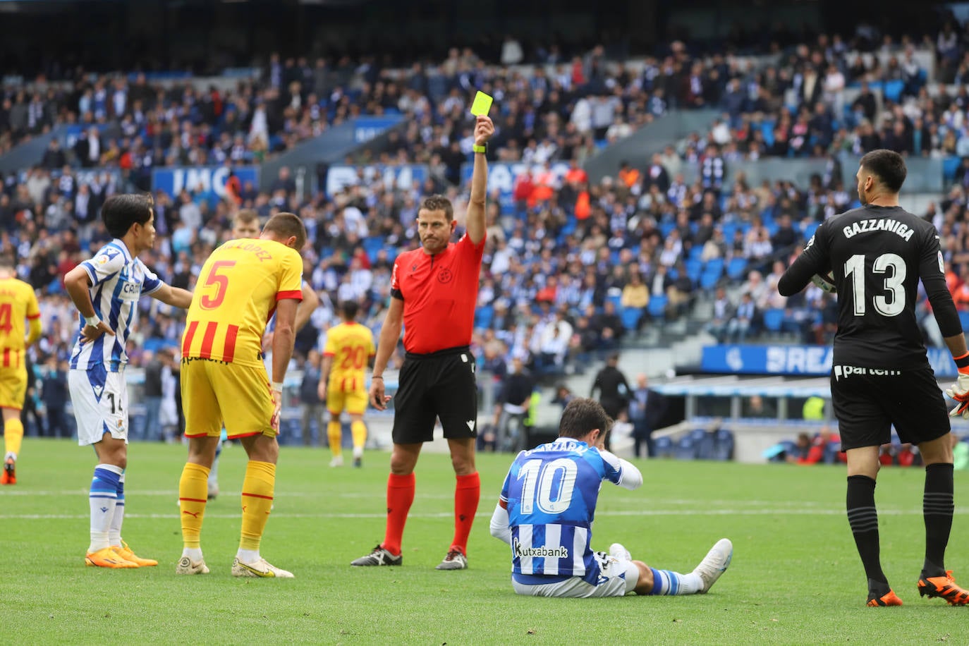 Kubo protesta a Figueroa Vázquez la amarilla vista por Oyarzabal.