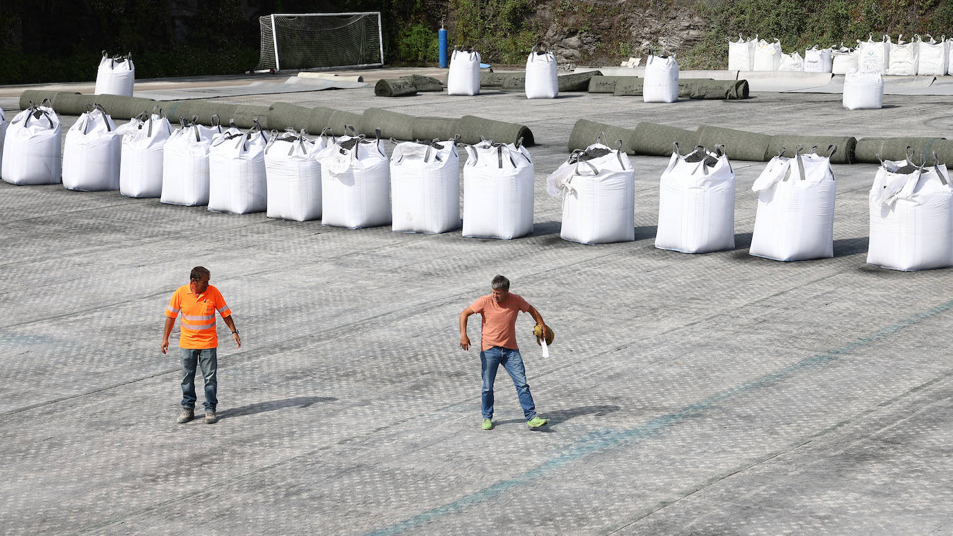 Zubieta &#039;patas arriba&#039; para reanudar los trabajos de reforma