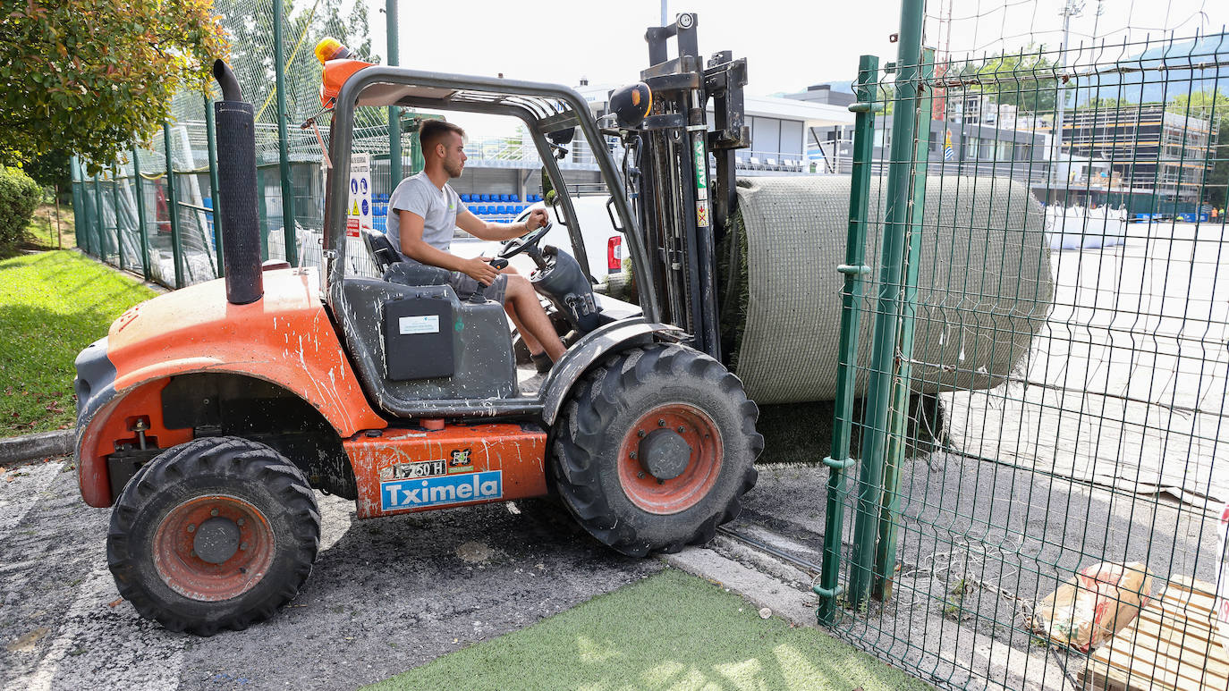 Zubieta &#039;patas arriba&#039; para reanudar los trabajos de reforma