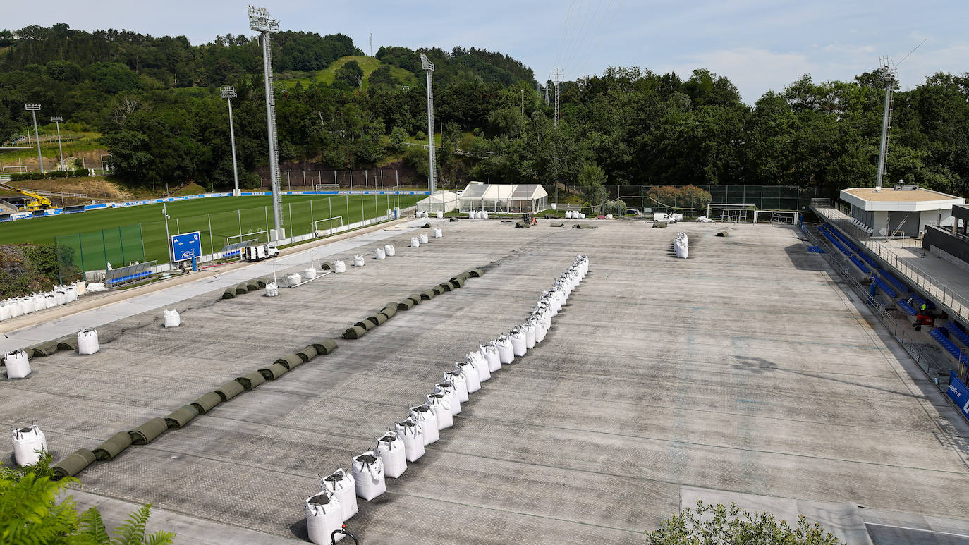 Zubieta &#039;patas arriba&#039; para reanudar los trabajos de reforma