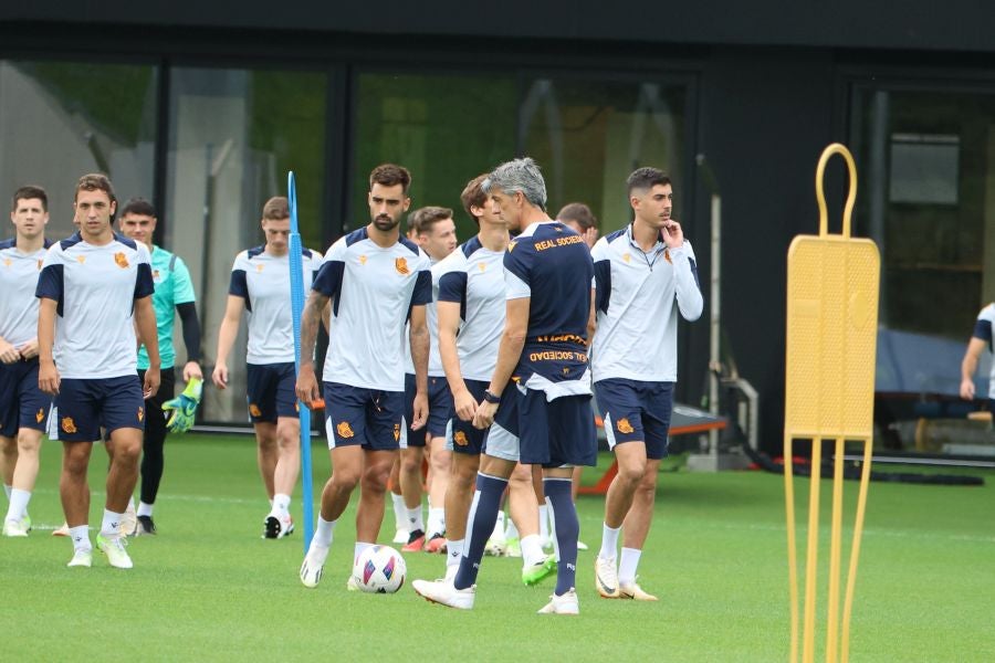 La Real prepara su encuentro ante el Real Madrid