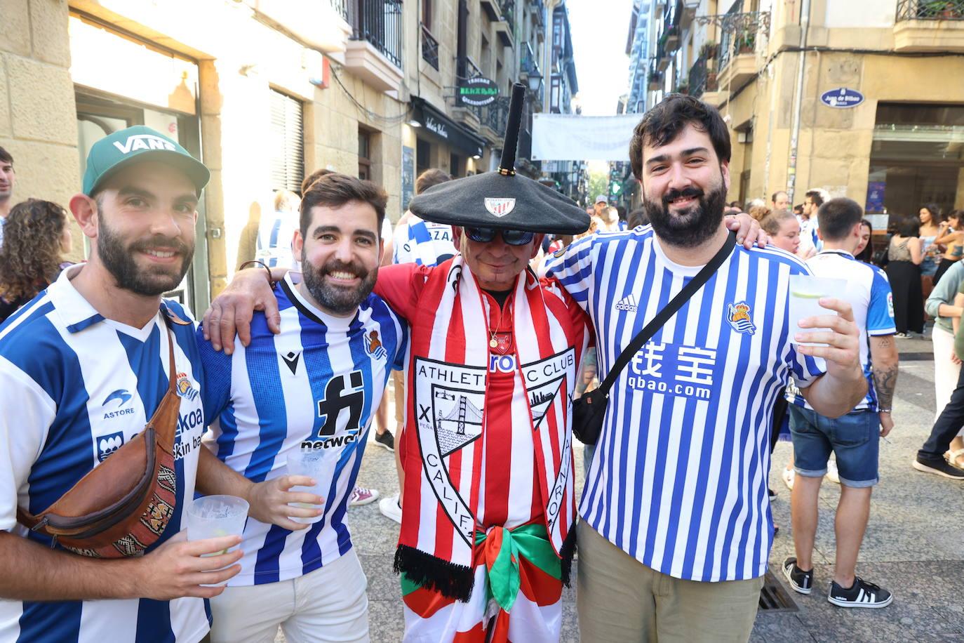 Ambiente magnífico en la previa del Real Sociedad-Athletic