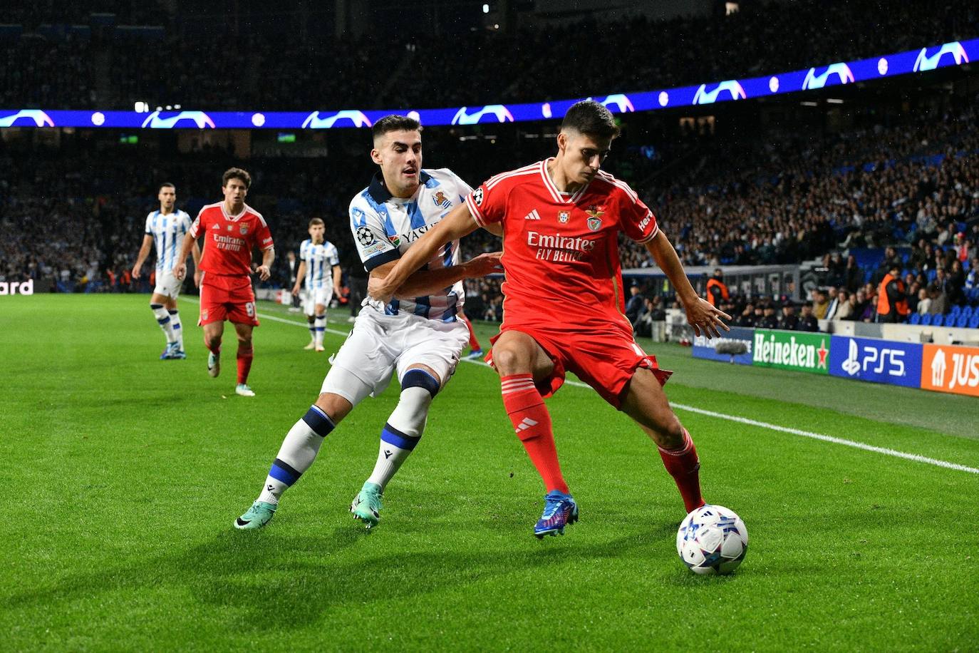 La mejores imágenes del Real Sociedad - Benfica