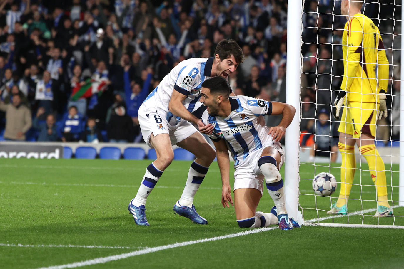 La mejores imágenes del Real Sociedad - Benfica