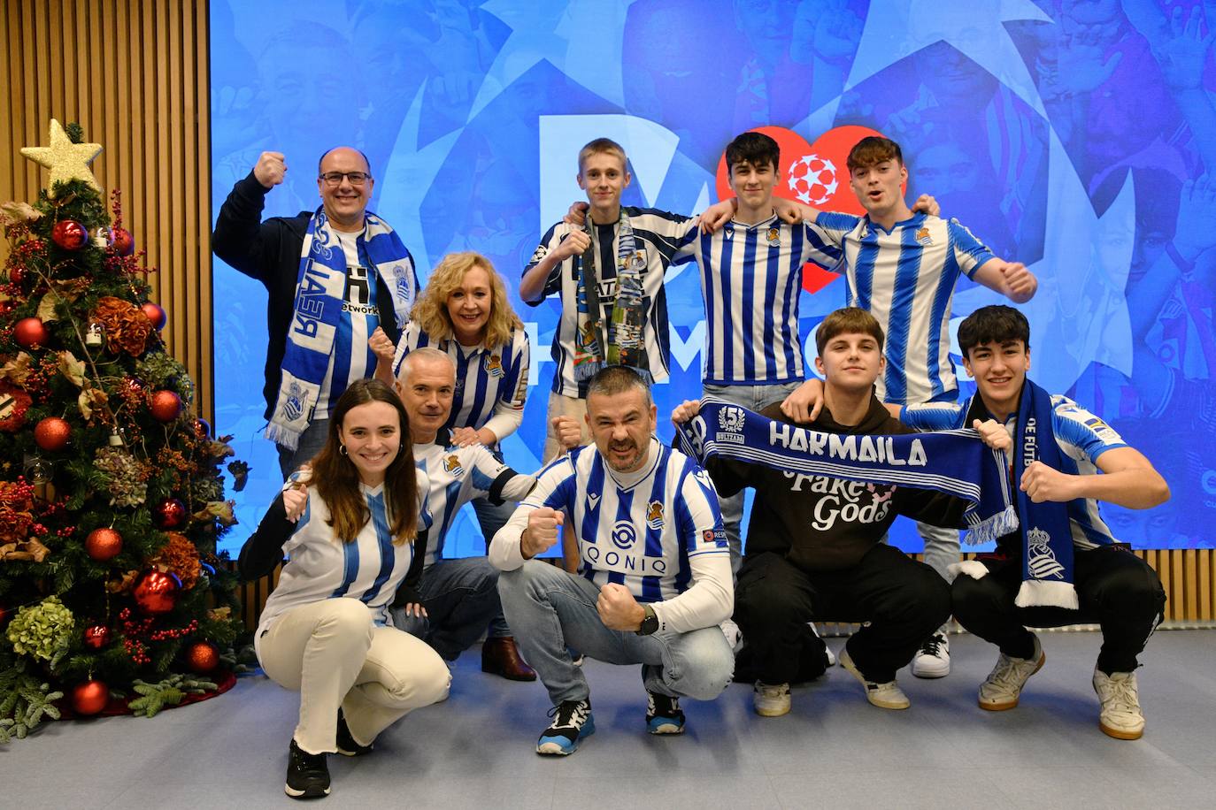 La familia Soroeta (Pedro, Paula y Juncal Arizcuren), Lucas Iñurrita, Hugo Usabiaga, Nicolás Ruiz, Hugo Redin y Javier Mendivia.