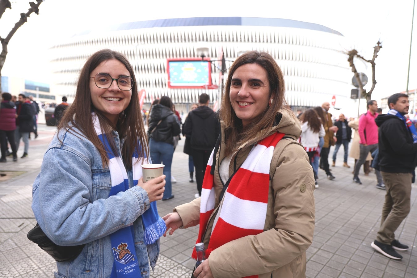 Las aficiones calientan motores antes del derbi