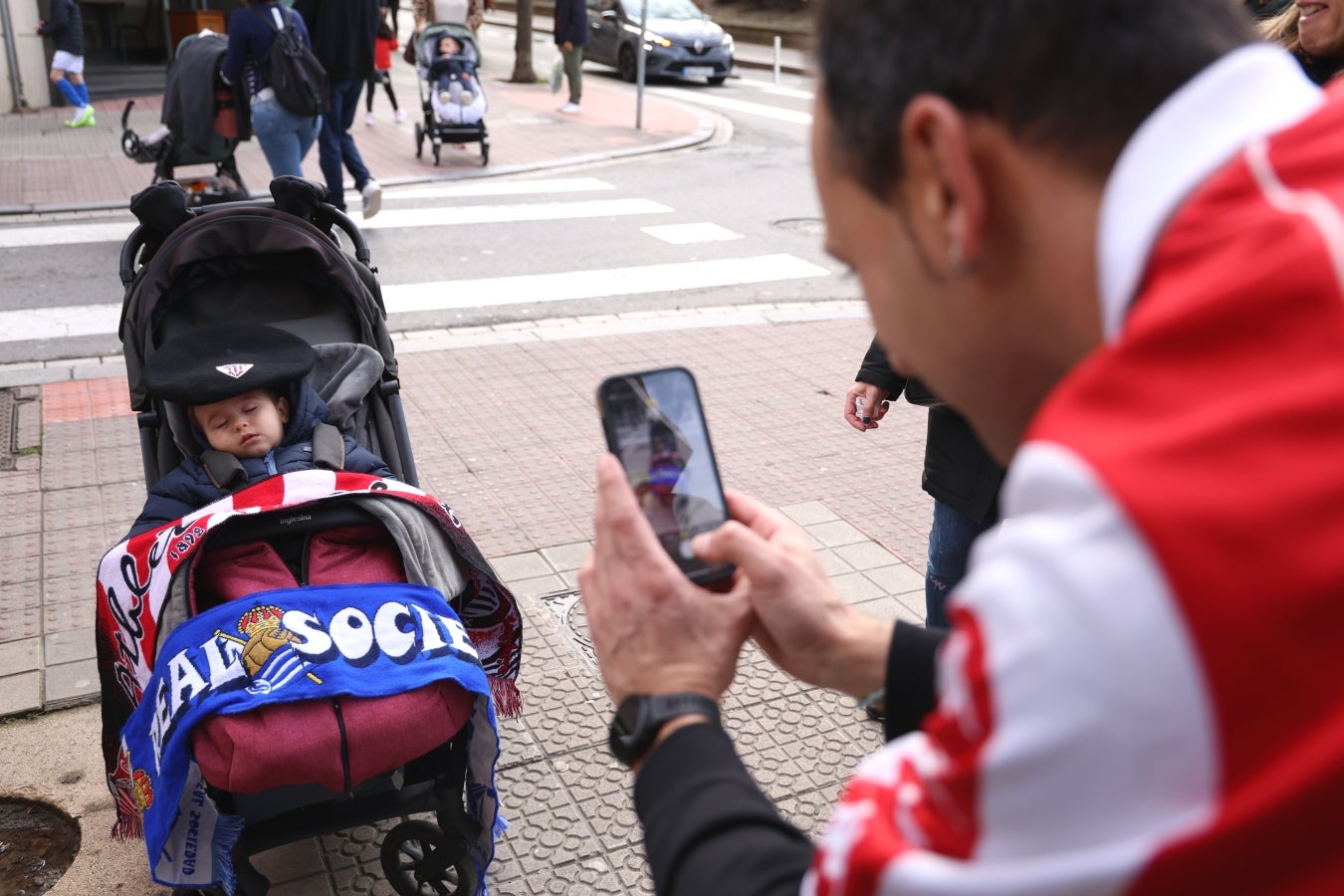 Las aficiones calientan motores antes del derbi