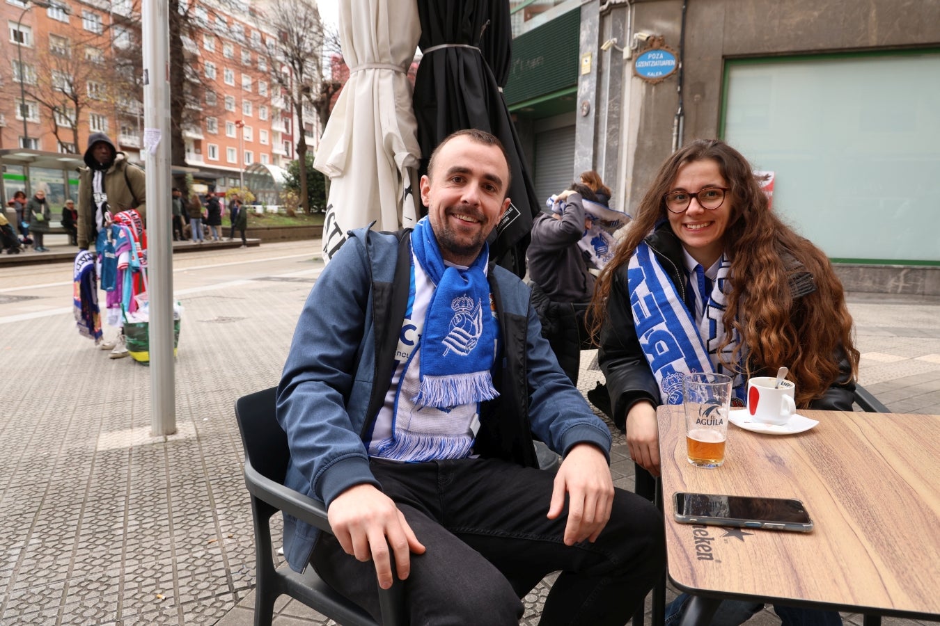 Las aficiones calientan motores antes del derbi