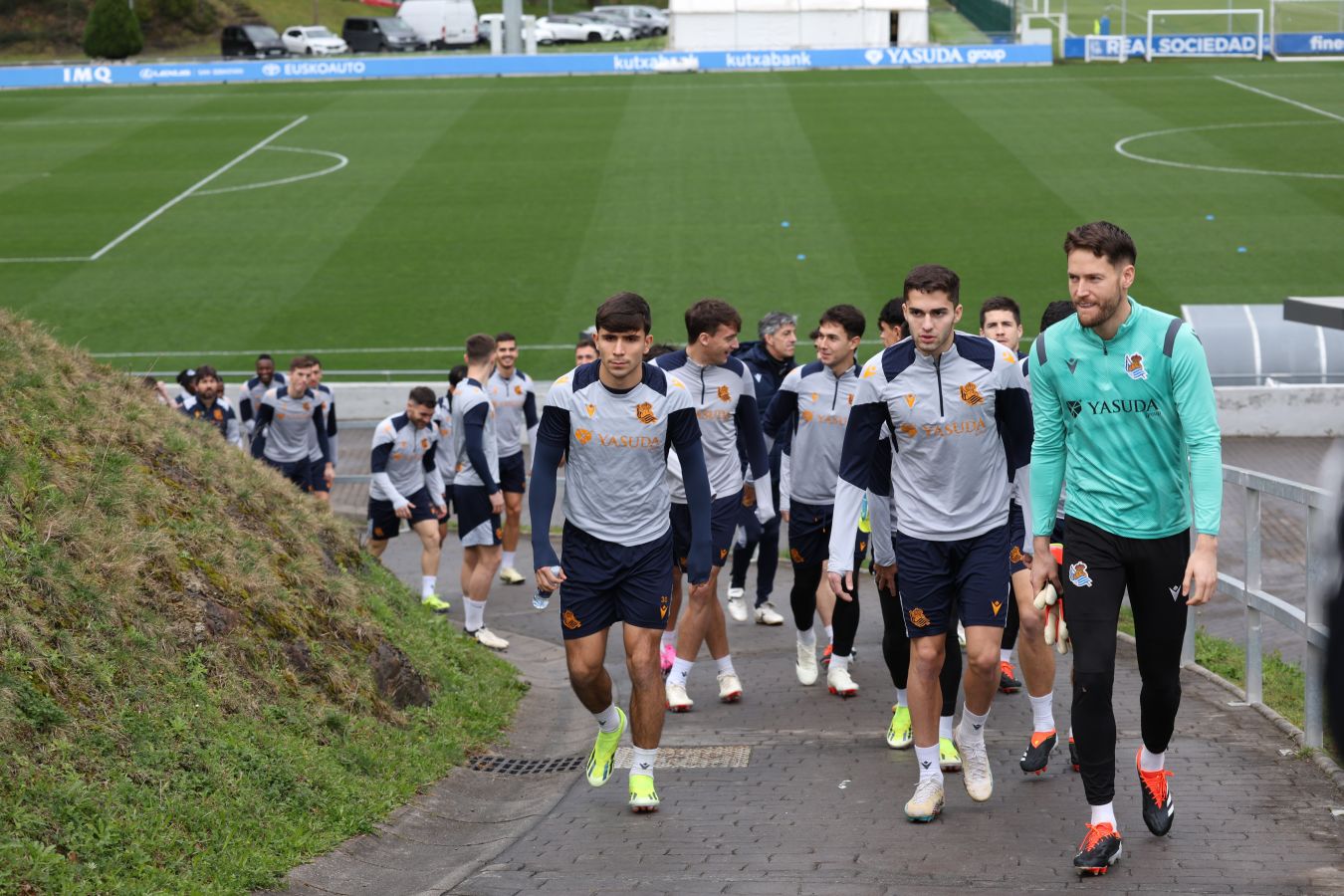 El último entrenamiento de la Real, en imágenes