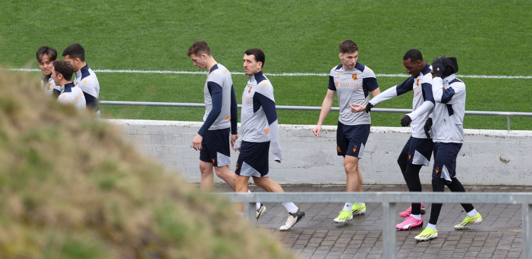 El último entrenamiento de la Real, en imágenes