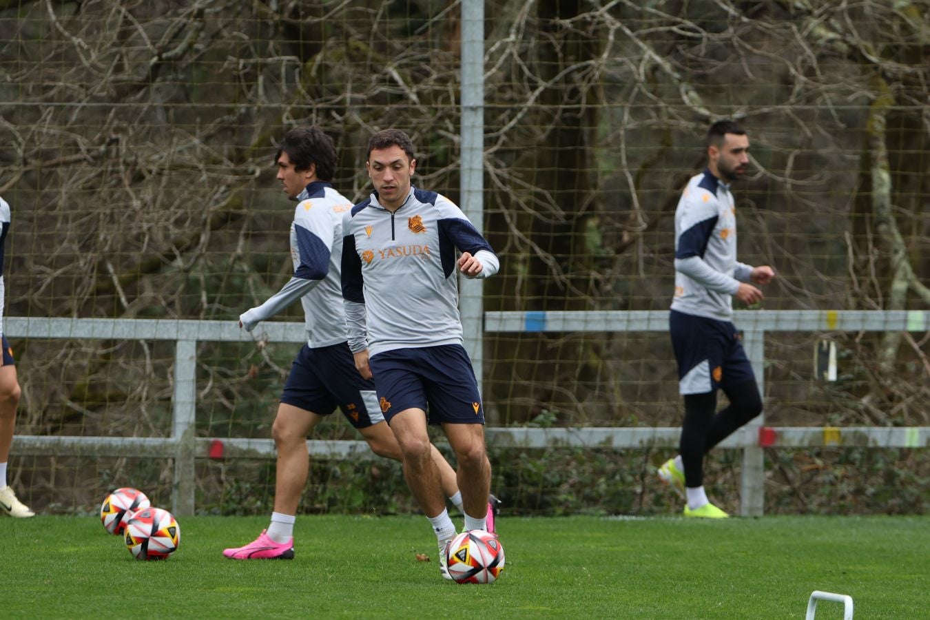 El último entrenamiento de la Real, en imágenes