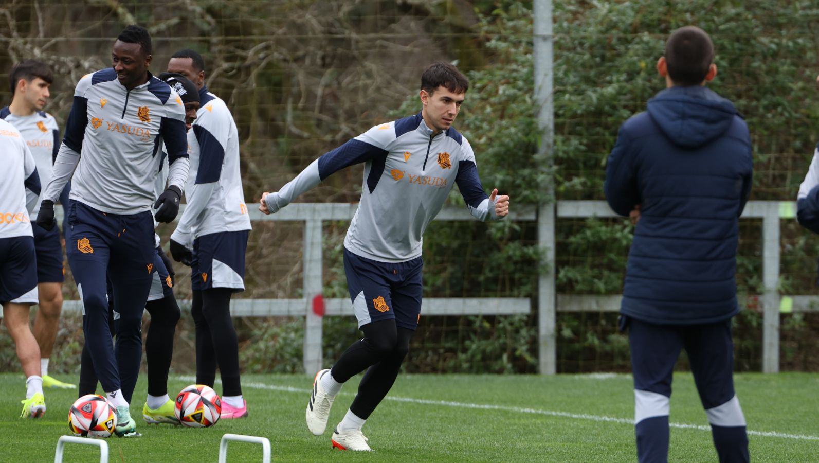 El último entrenamiento de la Real, en imágenes