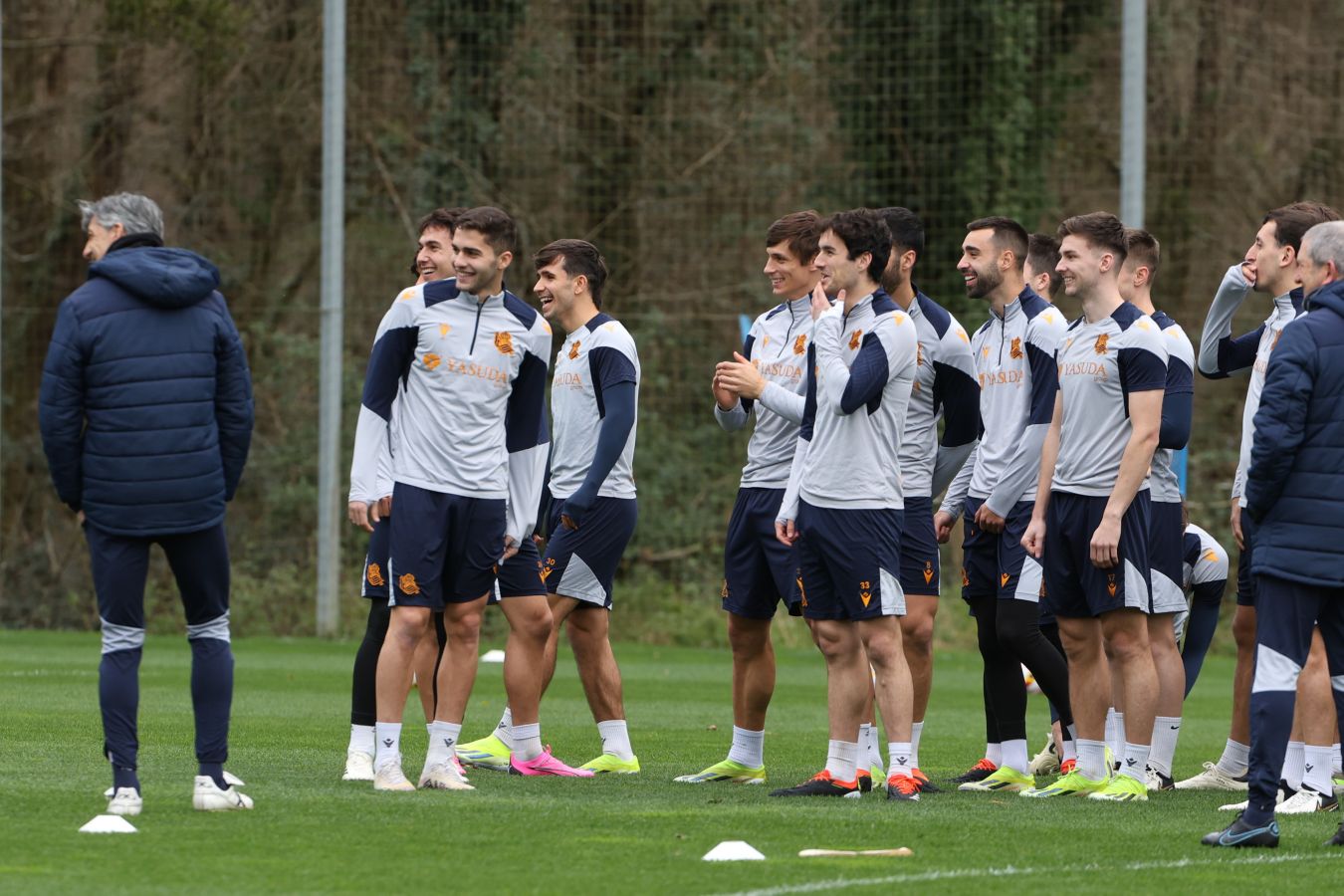 El último entrenamiento de la Real, en imágenes