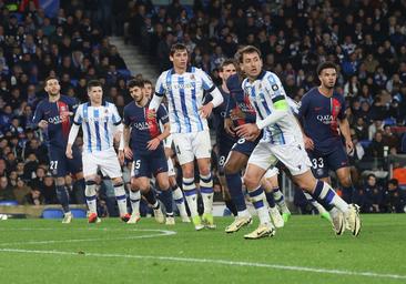El 1x1 de los jugadores de la Real Sociedad en la derrota ante el PSG