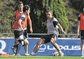 Odriozola, ayer en Zubieta.