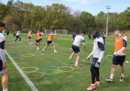 Último entrenamiento antes de medirse al Alavés