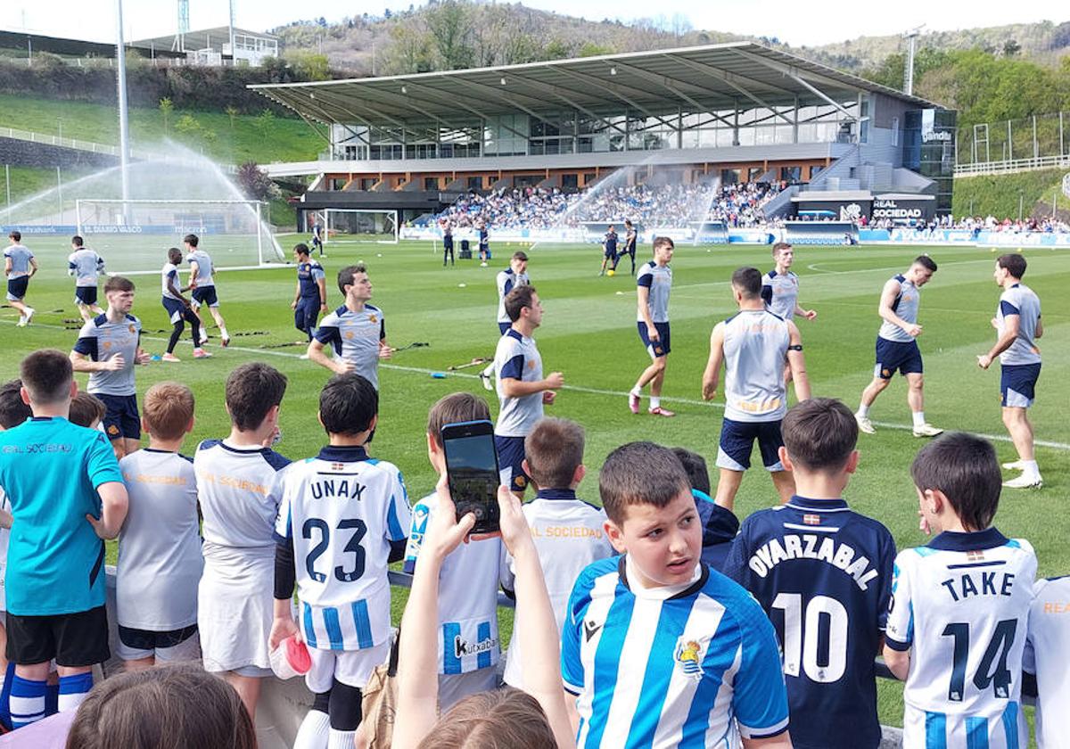 Merino, ausencia en la sesión además de Kubo, Brais, Aihen y Carlos Fernández.