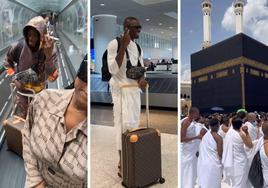 Hamari Traoré ha mostrado en sus redes sociales su viaja a La Meca.