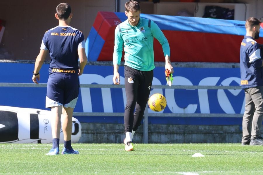 Alegría en el césped de Zubieta