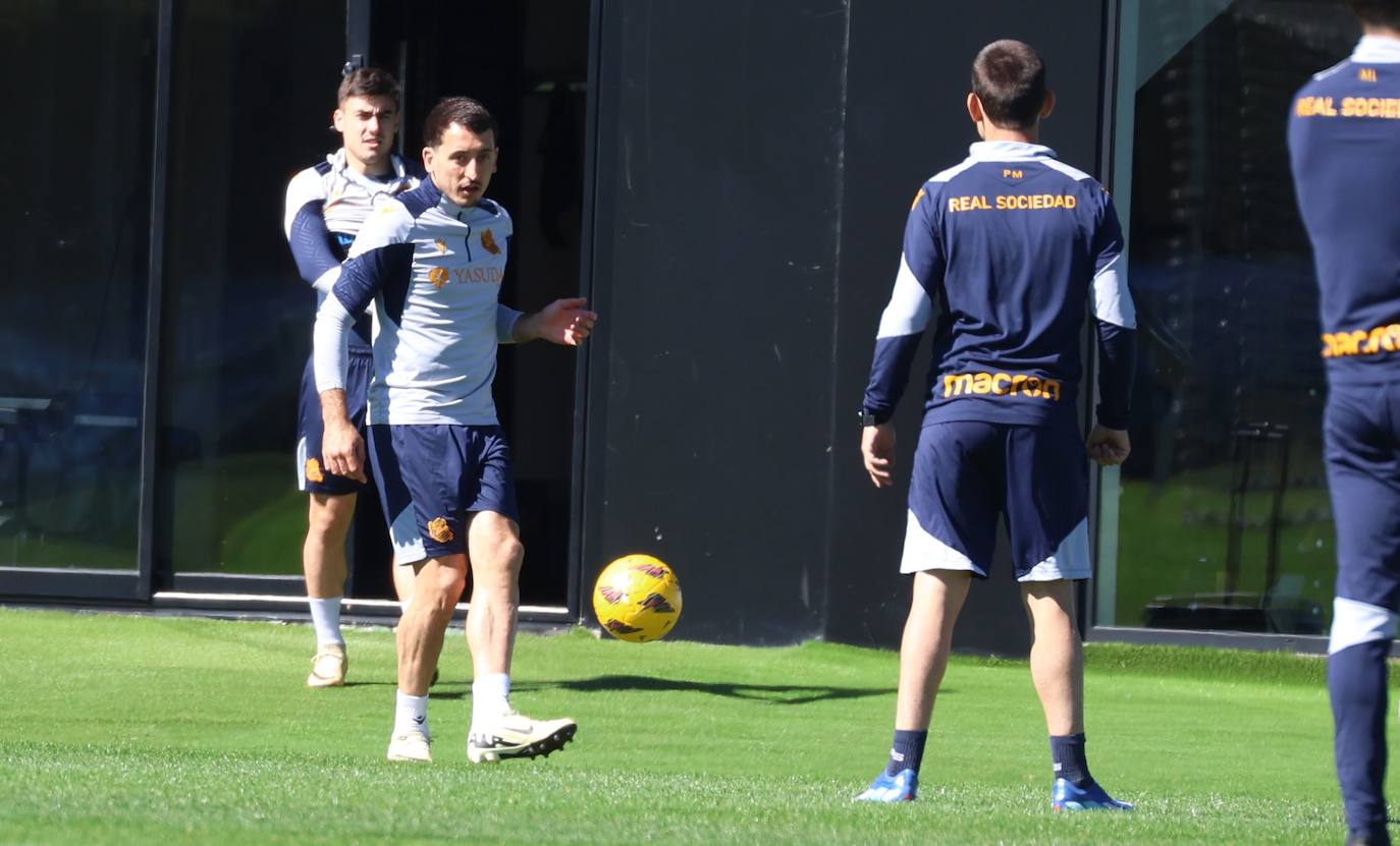 La Real se ejercita en Zubieta
