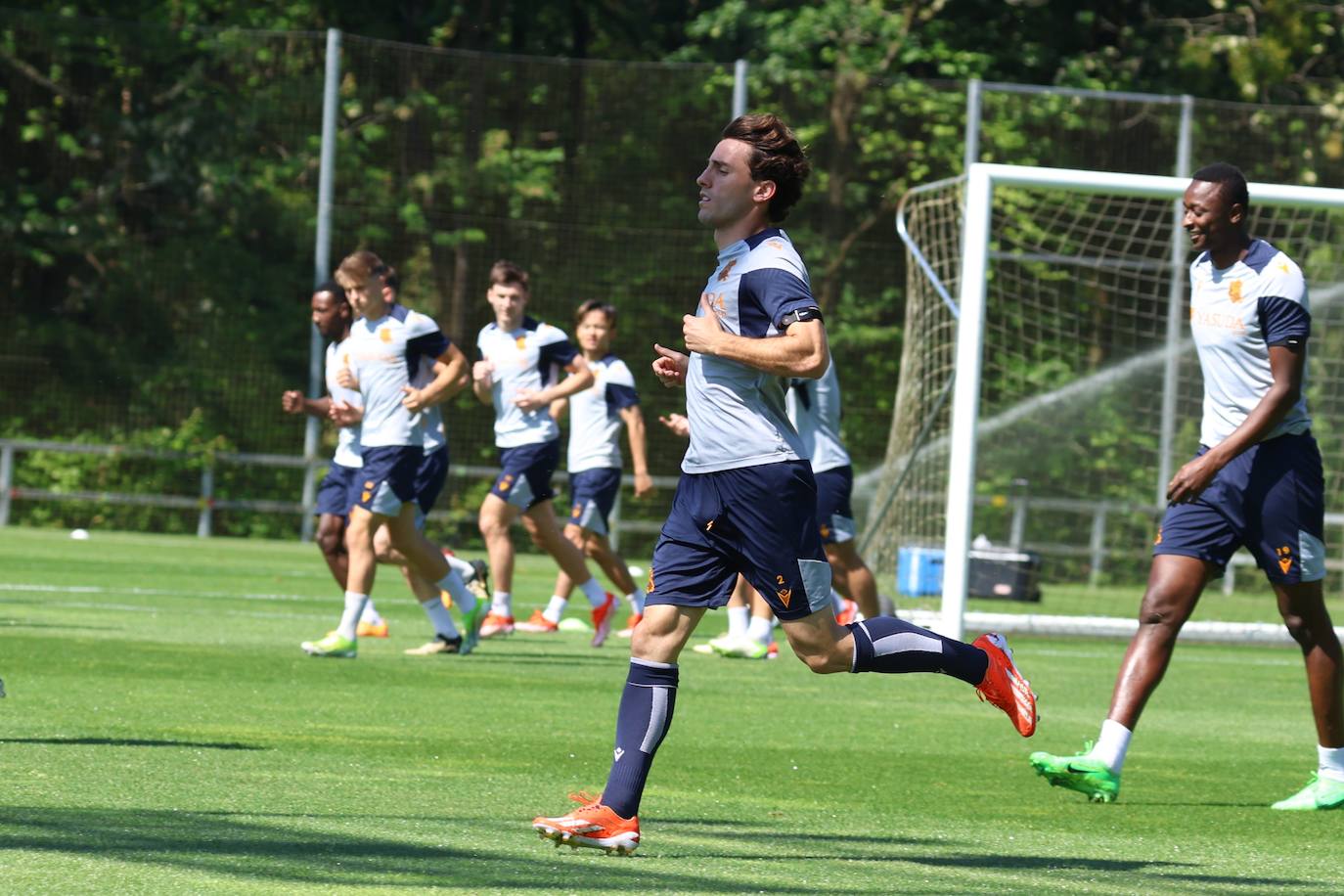 La Real entrena en Zubieta antes de medirse al Barcelona