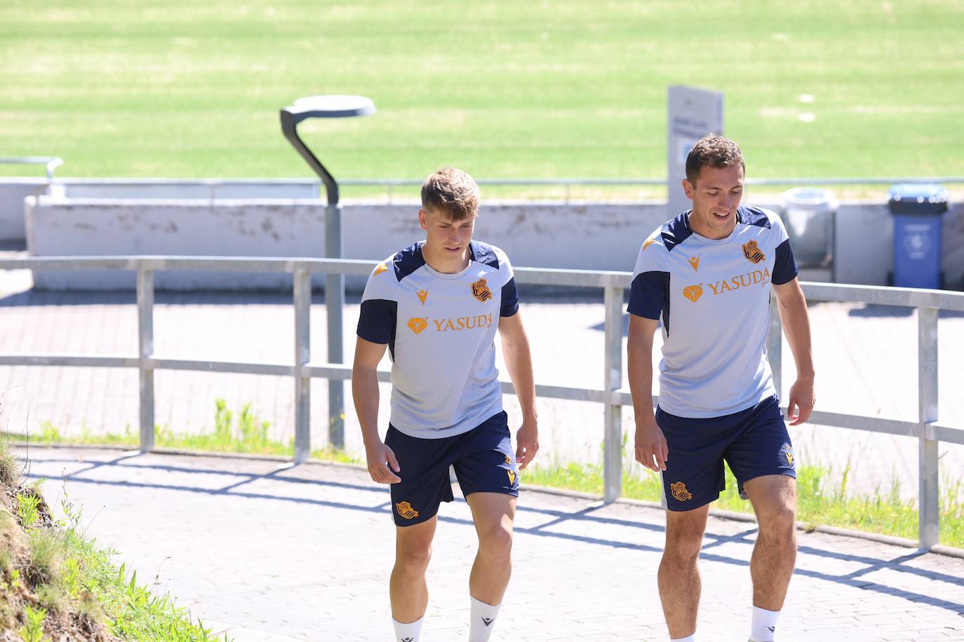 La Real entrena en Zubieta antes de medirse al Barcelona