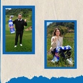 Los rostros conocidos de Gipuzkoa, con las jugadoras de la Real: «Goazen!»