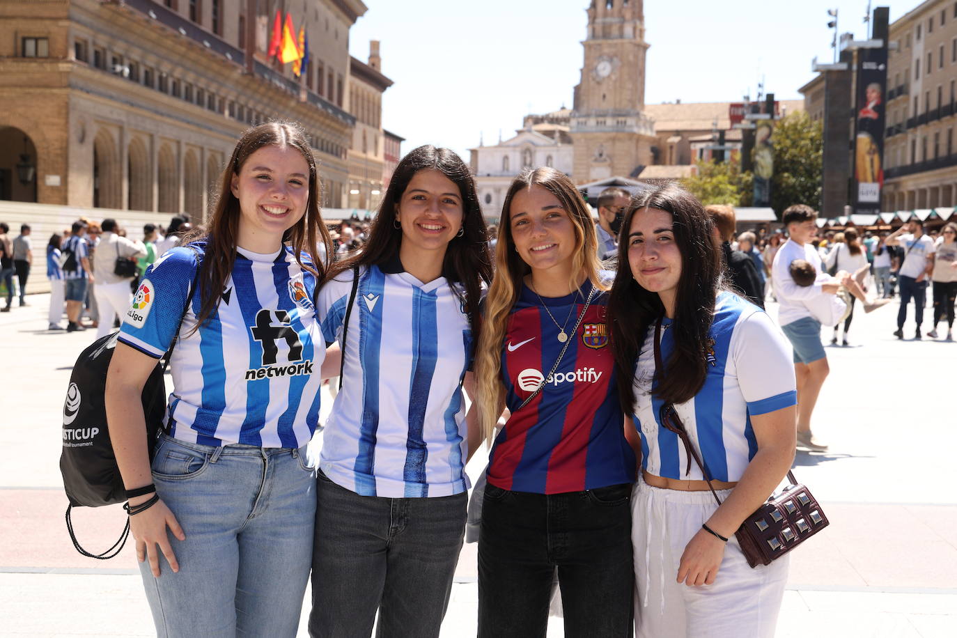 La afición txuri urdin se deja notar en Zaragoza